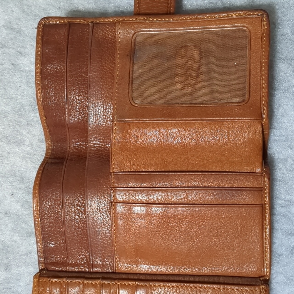 Fossil trifold Brown leather wallet - Picture 5 of 10